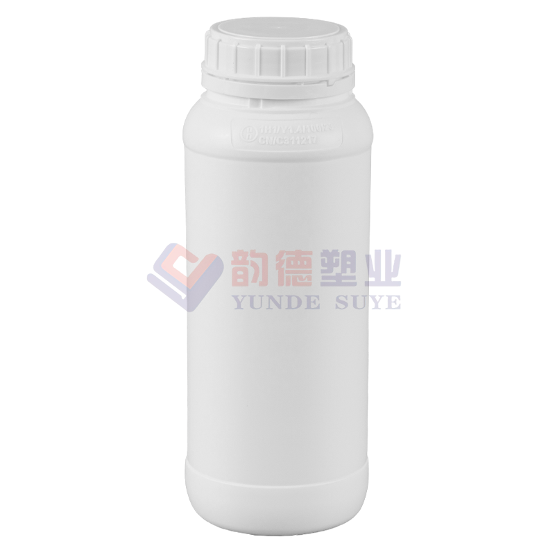 Chai tròn Fluoride hóa học màu trắng tinh khiết đặc 1L-07